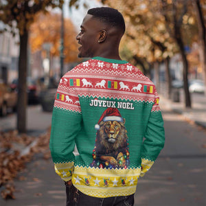 Cameroon Christmas Sweatshirt Lion African Santa