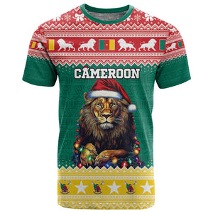 Cameroon Christmas T shirt Lion African Santa