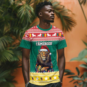 Cameroon Christmas T shirt Lion African Santa