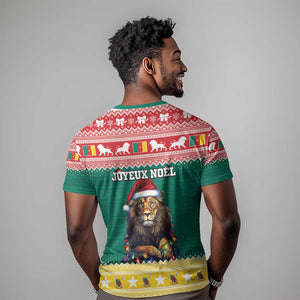 Cameroon Christmas T shirt Lion African Santa