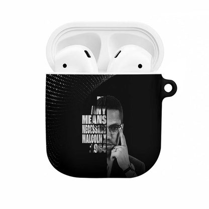 Malcolm X El-Hajj Malik El-Shabazz AirPods Case By Any Means Necessary