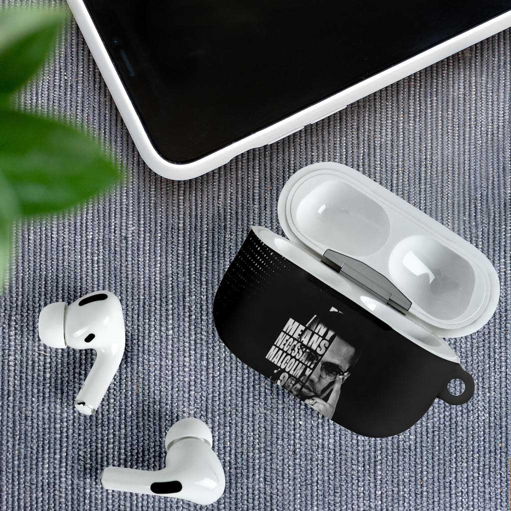 Malcolm X El-Hajj Malik El-Shabazz AirPods Case By Any Means Necessary