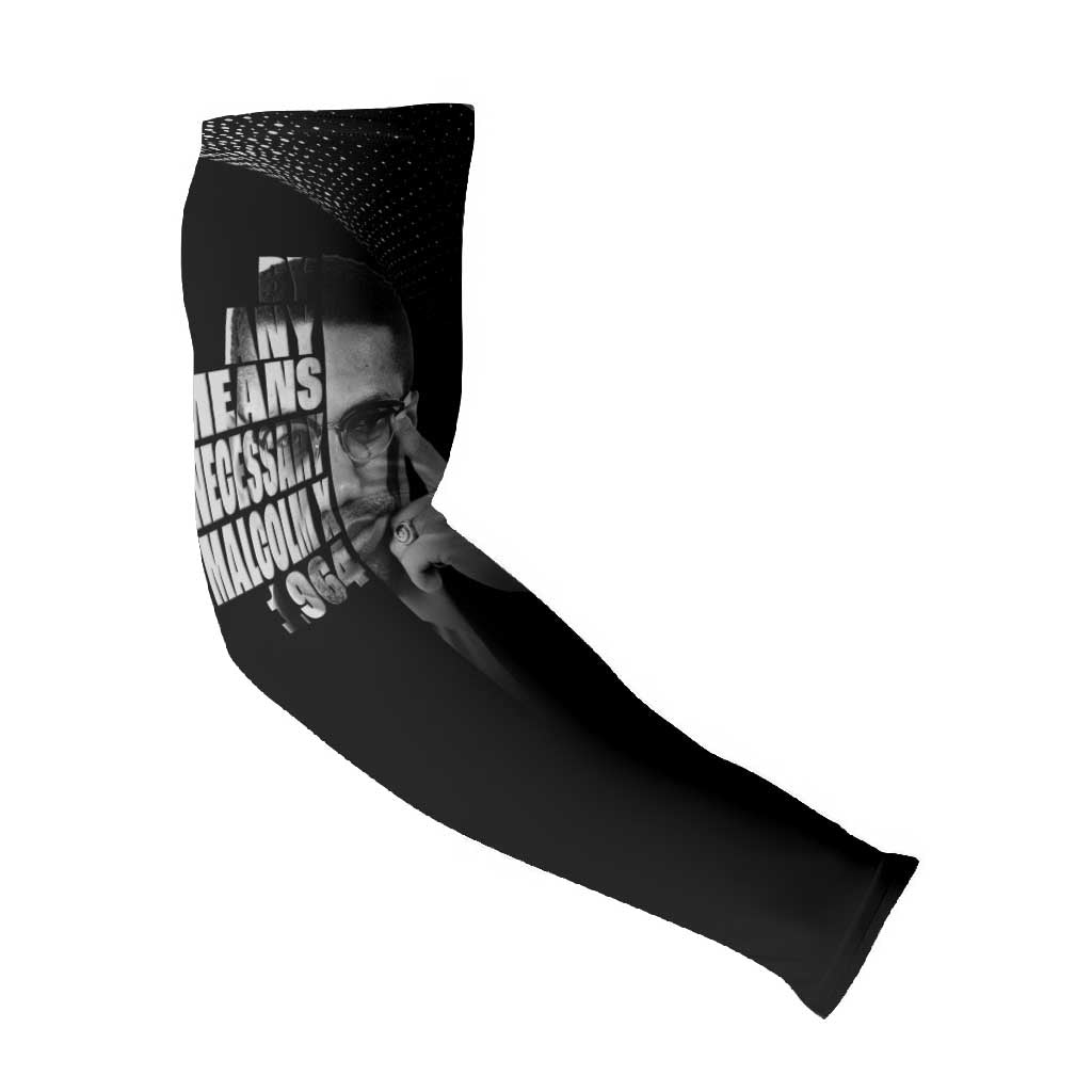 Malcolm X El-Hajj Malik El-Shabazz Arm Sleeves By Any Means Necessary