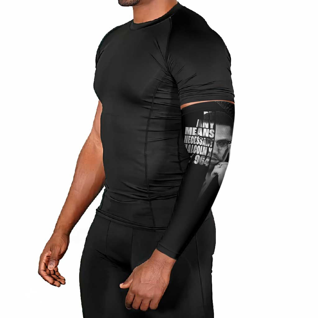 Malcolm X El-Hajj Malik El-Shabazz Arm Sleeves By Any Means Necessary
