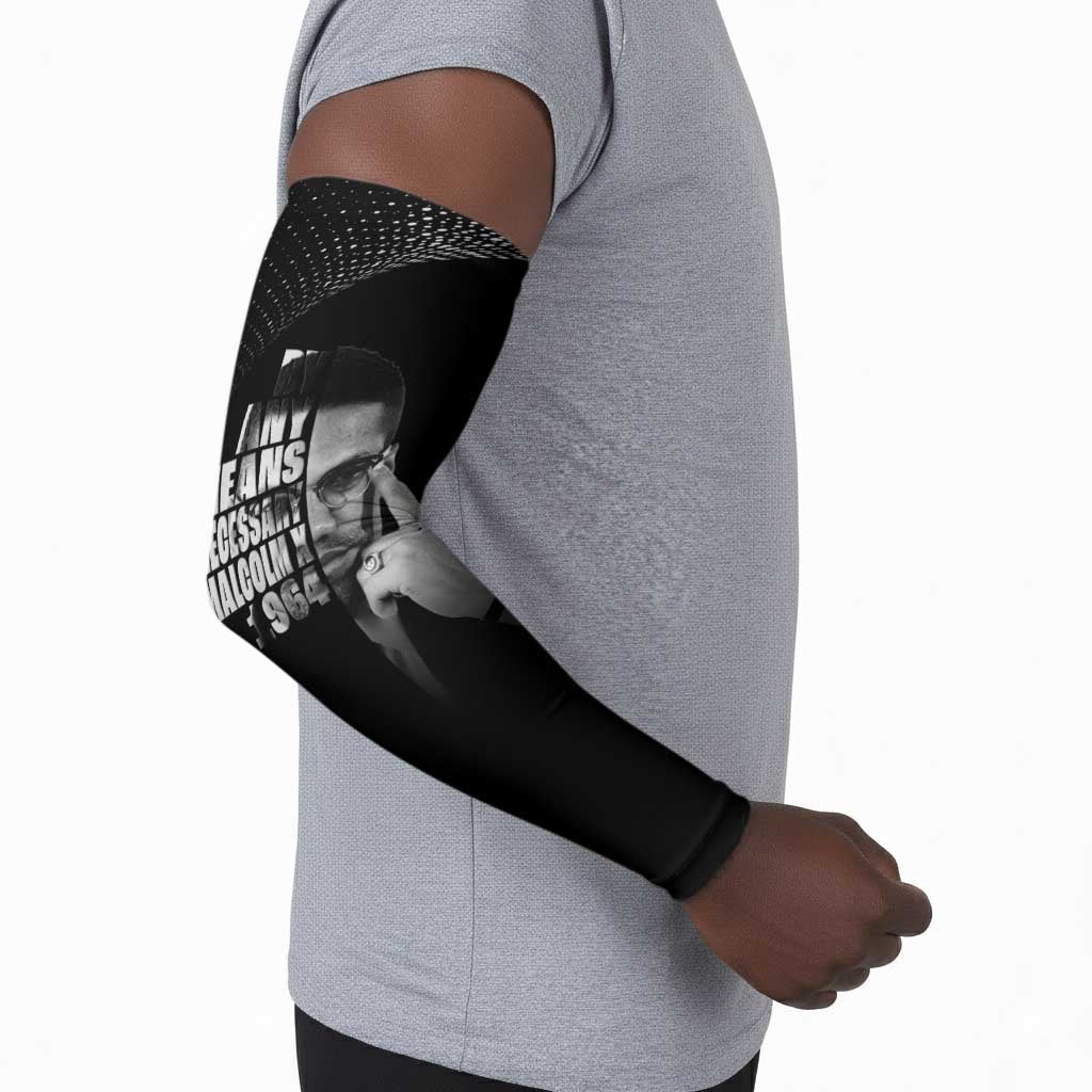 Malcolm X El-Hajj Malik El-Shabazz Arm Sleeves By Any Means Necessary