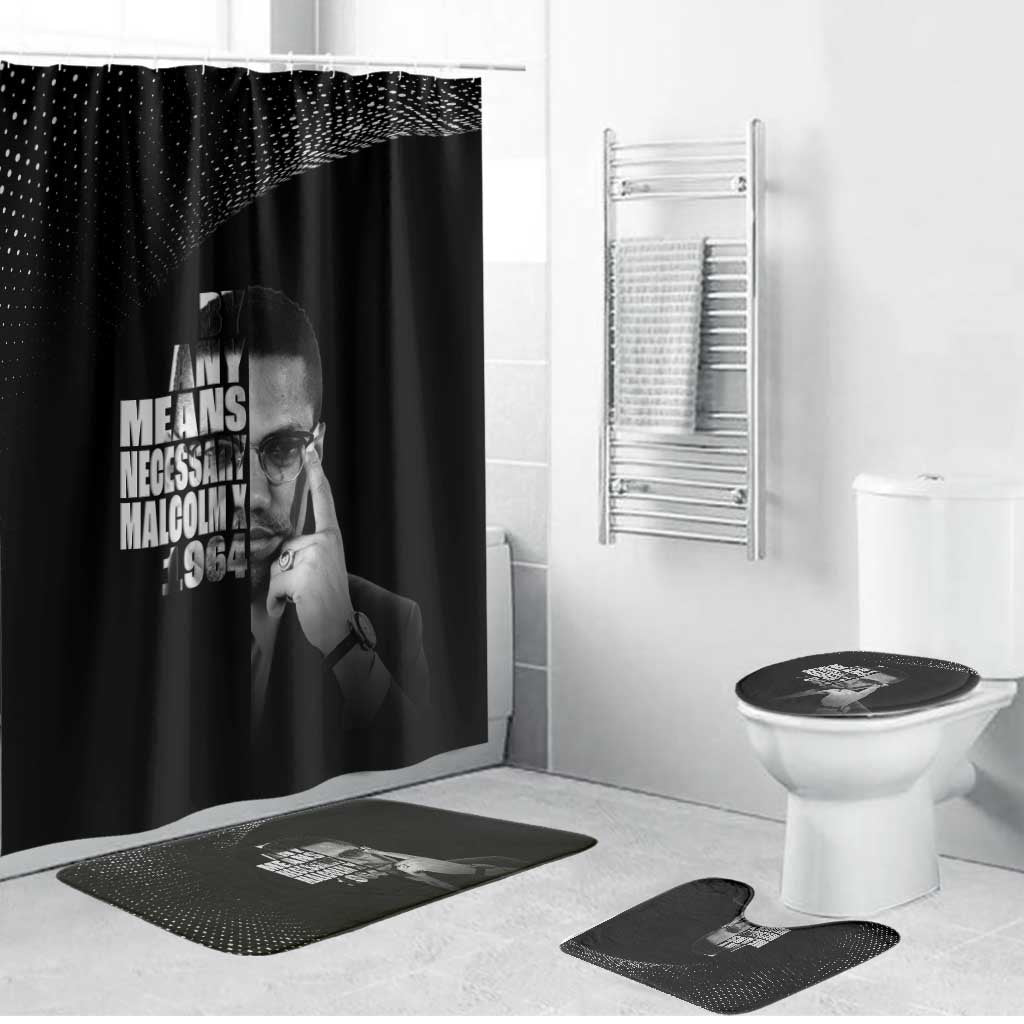 Malcolm X El-Hajj Malik El-Shabazz Bathroom Set By Any Means Necessary