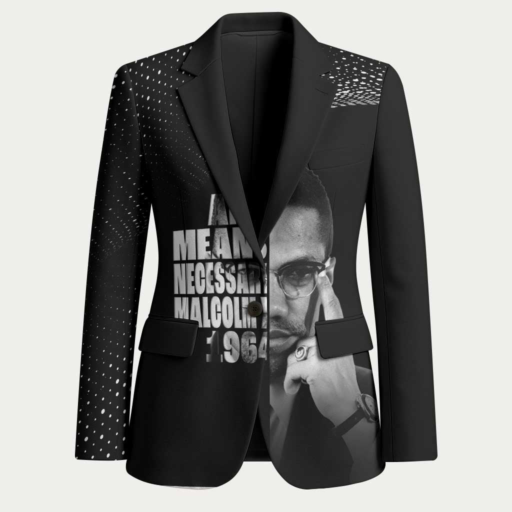 Malcolm X El-Hajj Malik El-Shabazz Blazer By Any Means Necessary