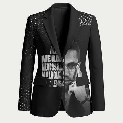 Malcolm X El-Hajj Malik El-Shabazz Blazer By Any Means Necessary