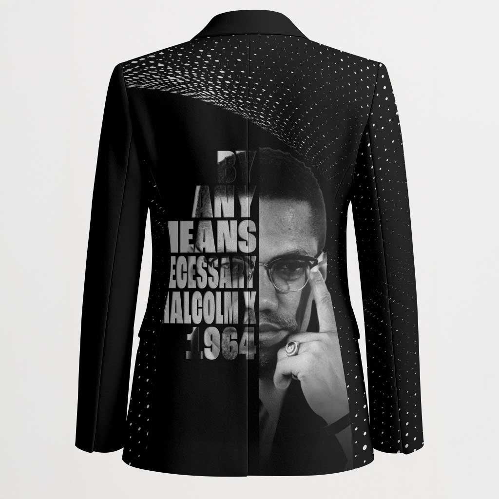 Malcolm X El-Hajj Malik El-Shabazz Blazer By Any Means Necessary