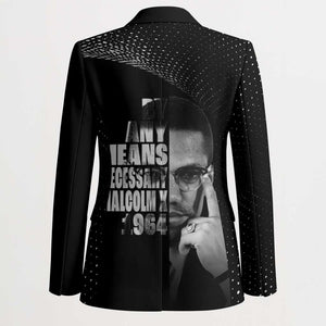 Malcolm X El-Hajj Malik El-Shabazz Blazer By Any Means Necessary
