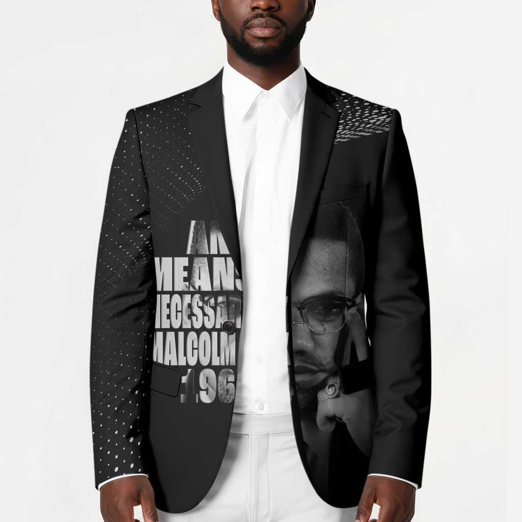Malcolm X El-Hajj Malik El-Shabazz Blazer By Any Means Necessary