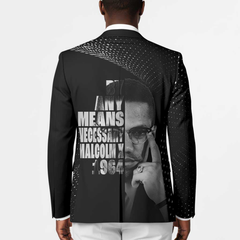 Malcolm X El-Hajj Malik El-Shabazz Blazer By Any Means Necessary