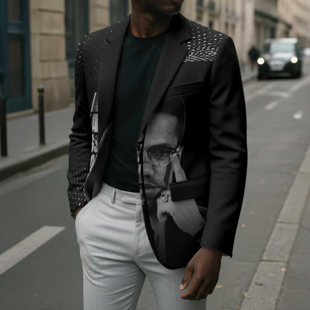 Malcolm X El-Hajj Malik El-Shabazz Blazer By Any Means Necessary