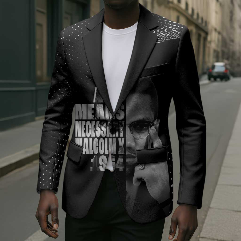 Malcolm X El-Hajj Malik El-Shabazz Blazer By Any Means Necessary