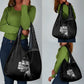 African America Heroes Malcolm X Grocery Bag By Any Means Necessary - African Pride