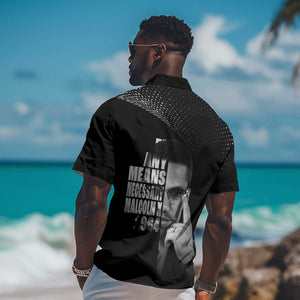 African America Heroes Malcolm X Hawaiian Shirt By Any Means Necessary LT15