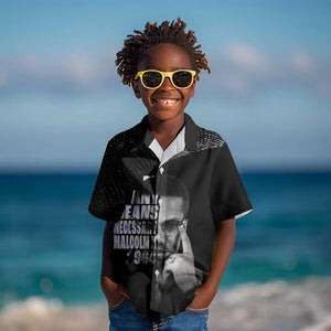 African America Heroes Malcolm X Kid Hawaiian Shirt By Any Means Necessary LT15