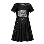 African America Heroes Malcolm X Kid Short Sleeve Dress By Any Means Necessary LT15