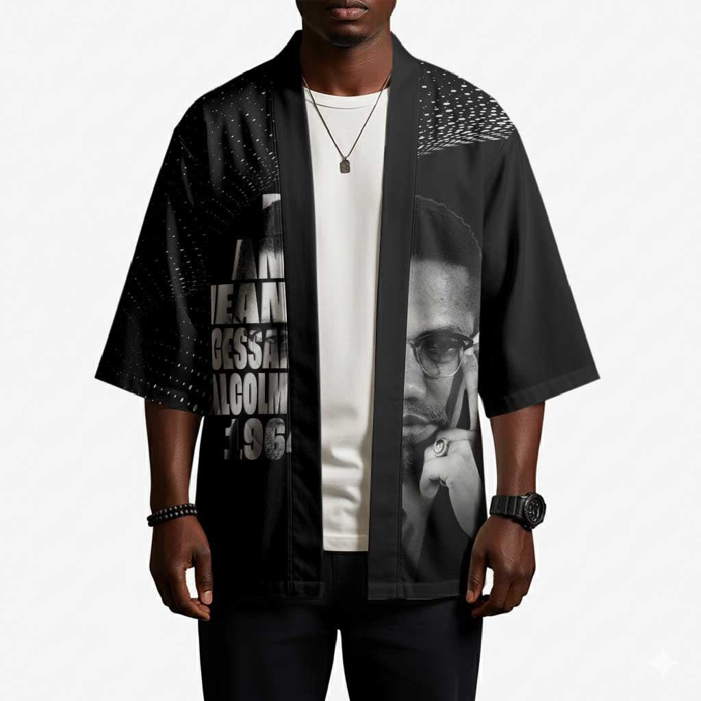 Malcolm X El-Hajj Malik El-Shabazz Kimono By Any Means Necessary