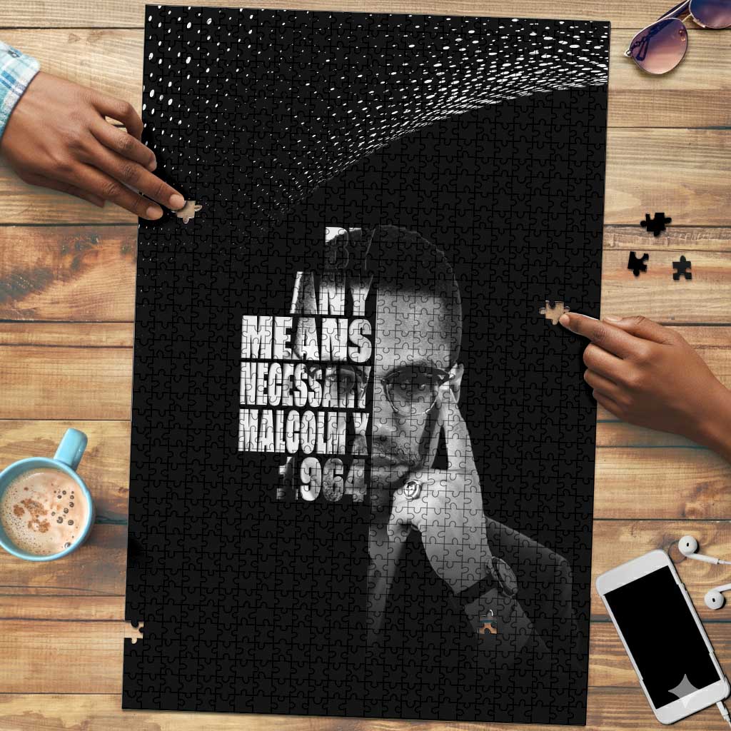 Malcolm X El-Hajj Malik El-Shabazz Puzzle By Any Means Necessary