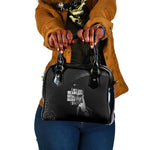 African America Heroes Malcolm X Shoulder Handbag By Any Means Necessary - African Pride