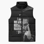 Malcolm X El-Hajj Malik El-Shabazz Sleeveless Puffer Jacket By Any Means Necessary