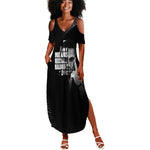African America Heroes Malcolm X Summer Maxi Dress By Any Means Necessary LT15