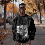 African America Heroes Malcolm X Sweatshirt By Any Means Necessary - African Pride