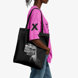 Malcolm X El-Hajj Malik El-Shabazz Tote Bag By Any Means Necessary
