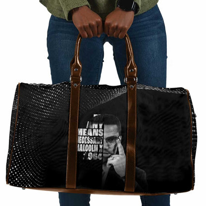 Malcolm X El-Hajj Malik El-Shabazz Travel Bag By Any Means Necessary