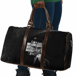 Malcolm X El-Hajj Malik El-Shabazz Travel Bag By Any Means Necessary
