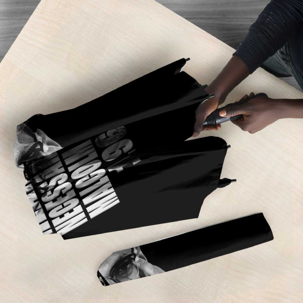 Malcolm X El-Hajj Malik El-Shabazz Umbrella By Any Means Necessary