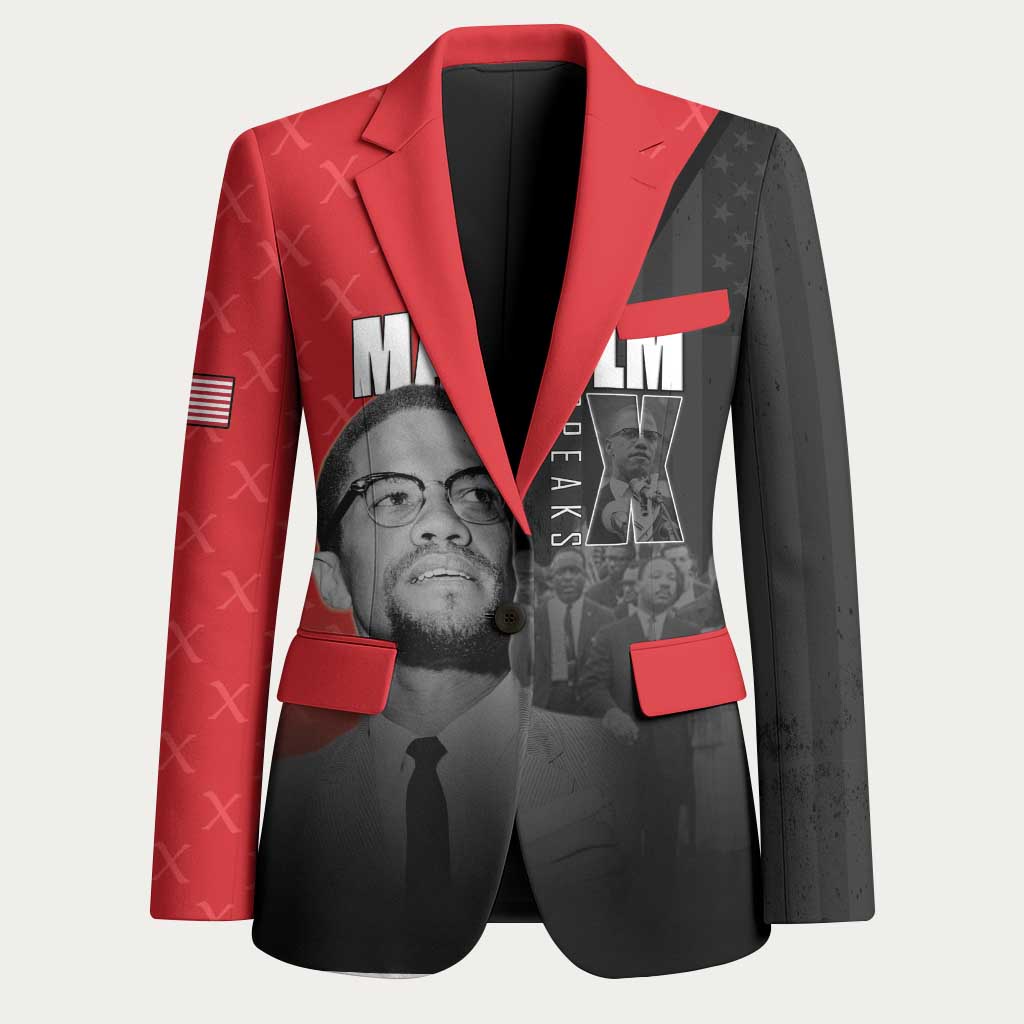 African America Heroes Blazer Malcolm X Speaks
