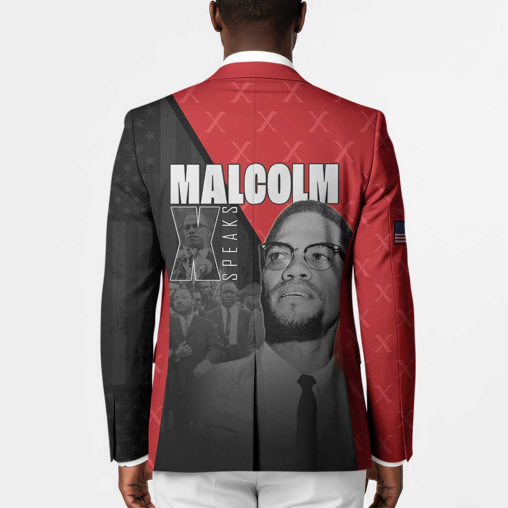 African America Heroes Blazer Malcolm X Speaks