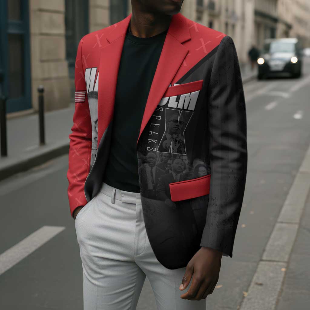 African America Heroes Blazer Malcolm X Speaks