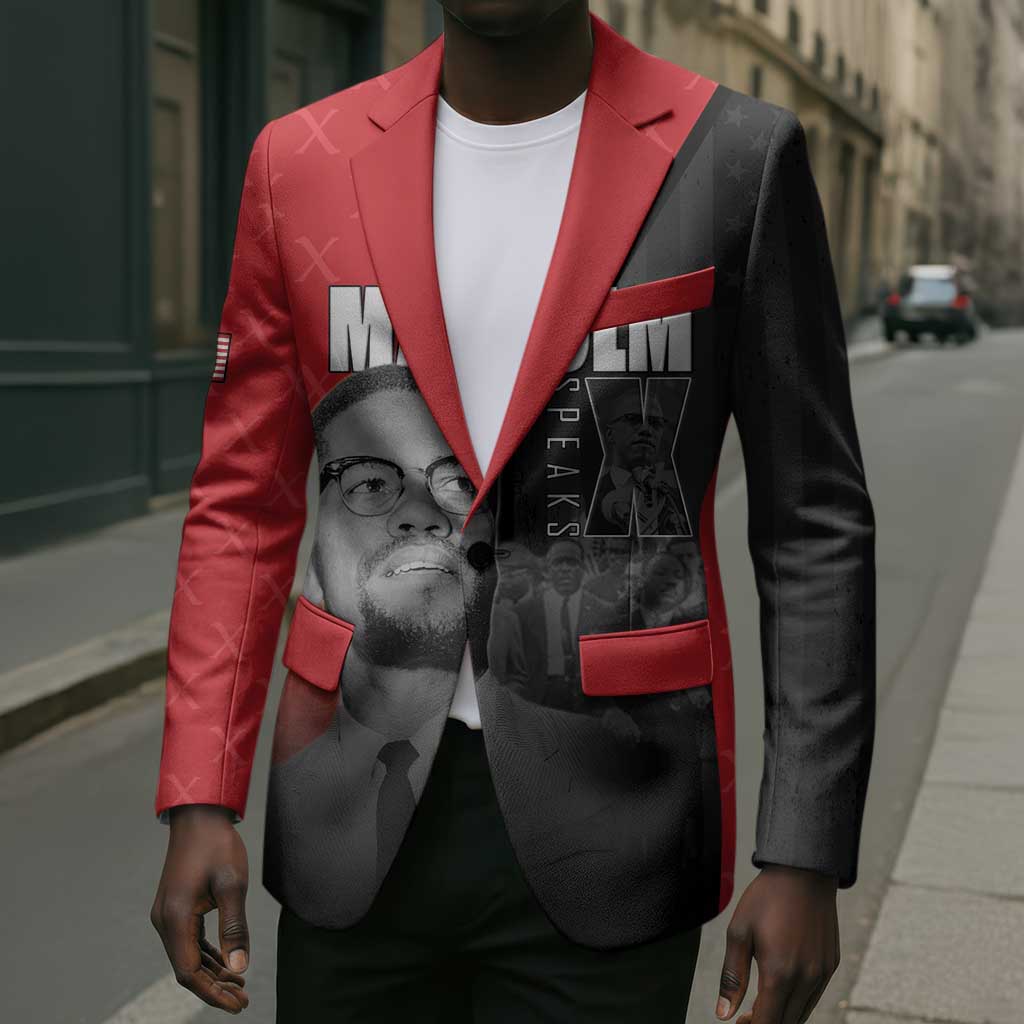 African America Heroes Blazer Malcolm X Speaks