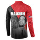 African America Heroes Button Sweatshirt Malcolm X Speaks