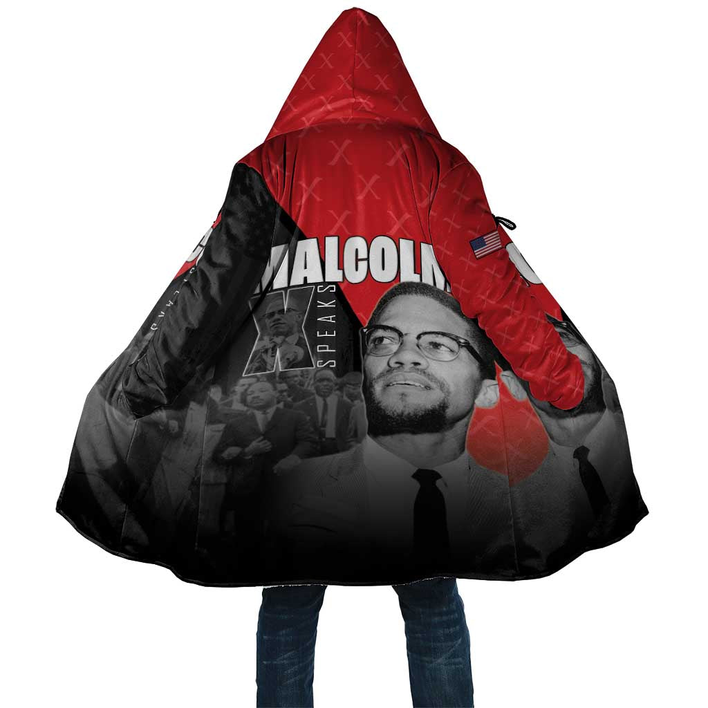 African America Heroes Cloak Malcolm X Speaks