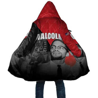 African America Heroes Cloak Malcolm X Speaks