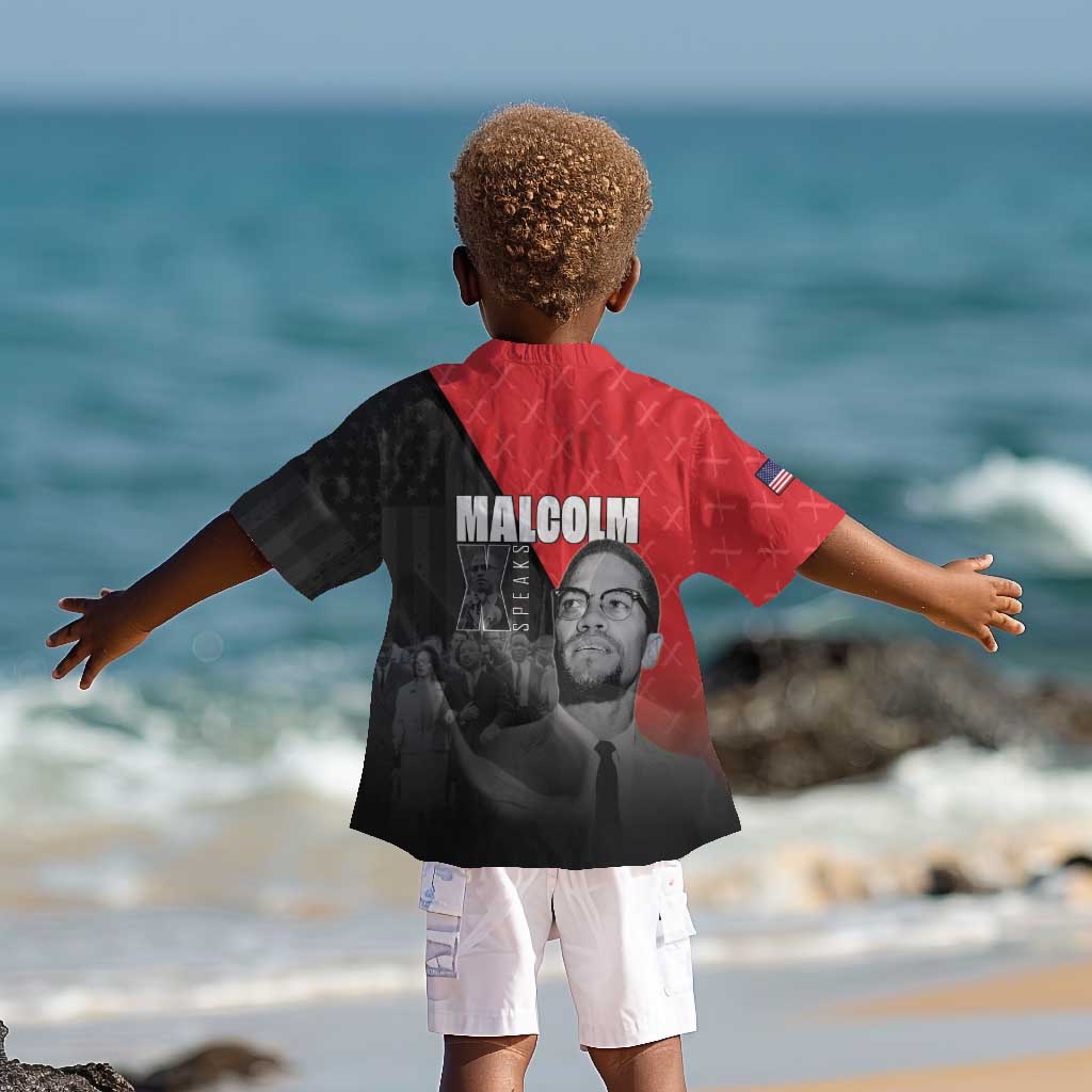 Malcolm X Speaks Kid Hawaiian Shirt Legacy of the Civil Rights Leaders LT15