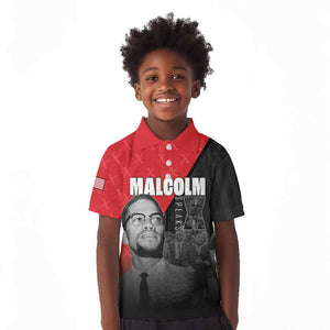 Malcolm X Speaks Kid Polo Shirt Legacy of the Civil Rights Leaders LT15