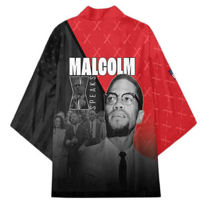 African America Heroes Kimono Malcolm X Speaks