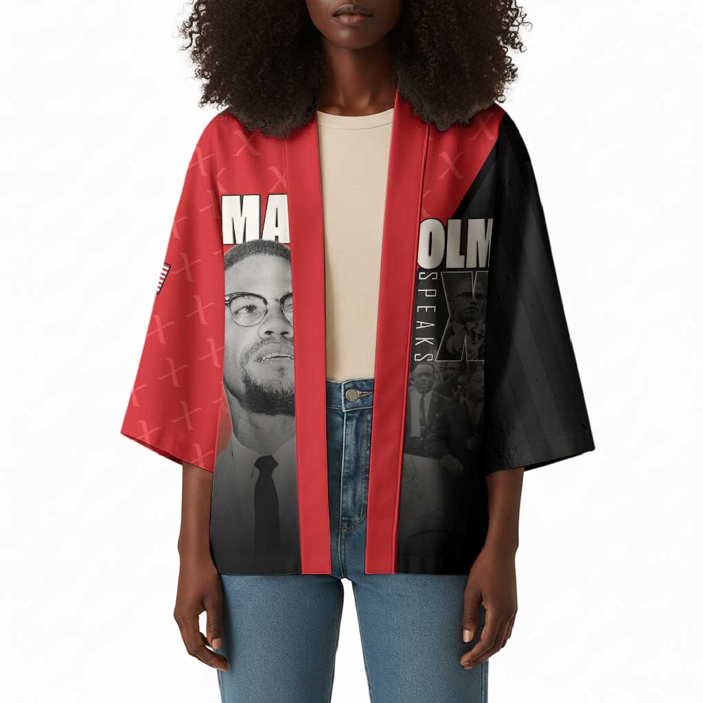 African America Heroes Kimono Malcolm X Speaks