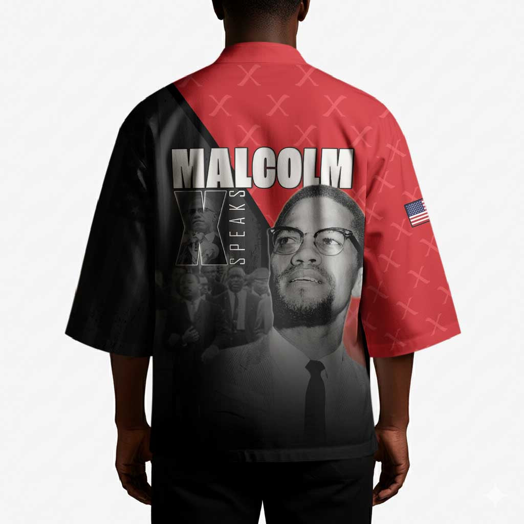 African America Heroes Kimono Malcolm X Speaks