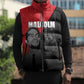 African America Heroes Sleeveless Puffer Jacket Malcolm X Speaks
