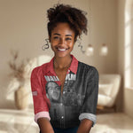 Malcolm X Speaks Women Casual Shirt Legacy of the Civil Rights Leaders - African Pride