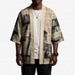 Malcolm X Kimono Vintage Newspaper Print Style