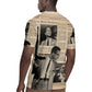 Malcolm X Vintage Newspaper Print Style Rugby Jersey LT15