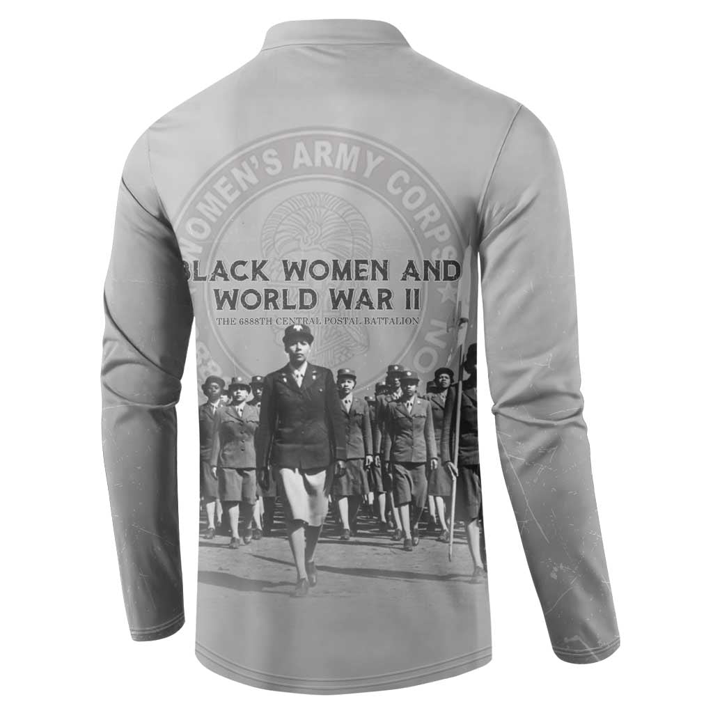 Black Women of World War II Button Sweatshirt 6888th Central Postal Directory Battalion