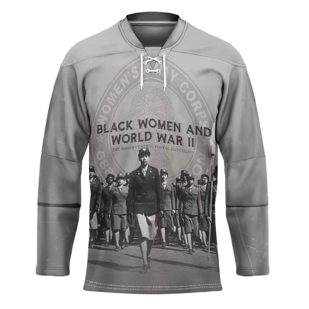 Black Women of World War II Hockey Jersey 6888th Central Postal Directory Battalion